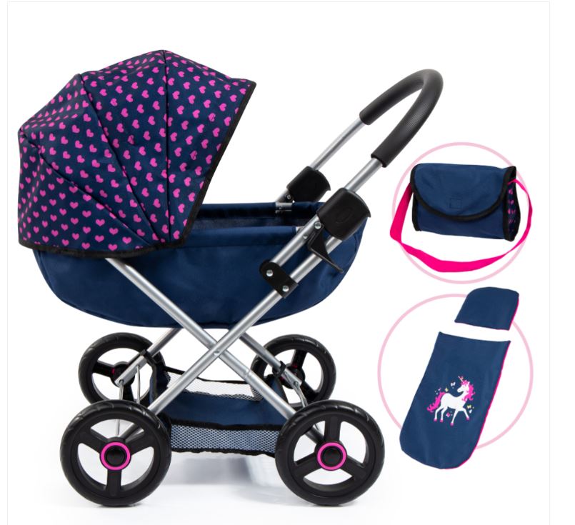 Cosy Dolls Pram Navy Seedling