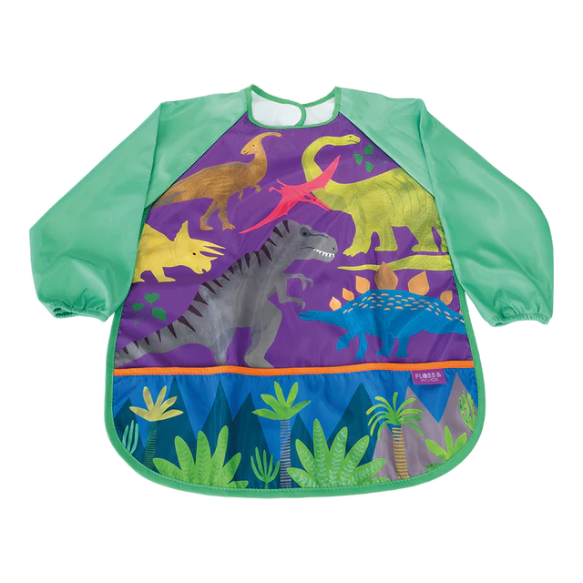 Playtime Apron with Sleeves Dinosaur You Monkey