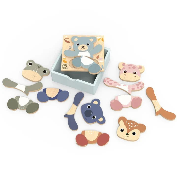 Mix and Match Puzzle Animals Wooden Speedy Monkey