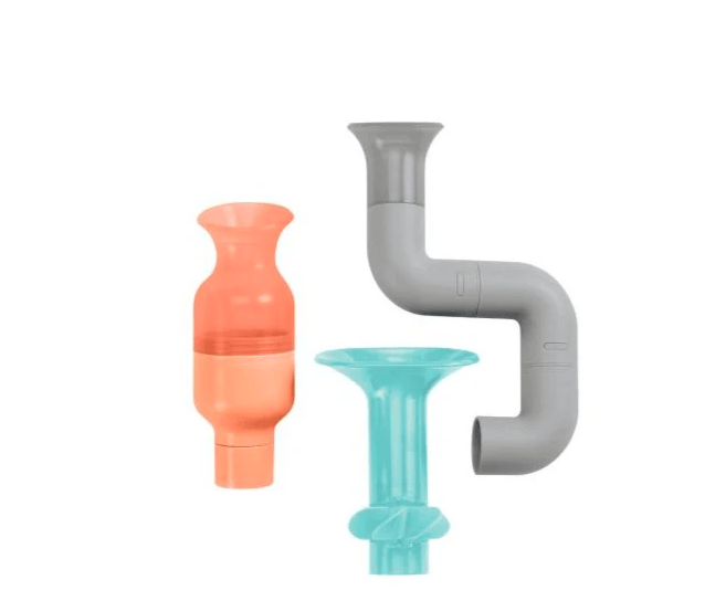 Boon Tubes Building Bath Toy - Coral and Multi