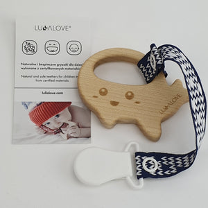 Whale Teether With Clip