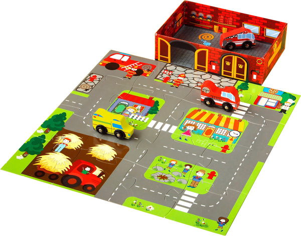 My LIttle Fire Station Book Puzzle Playset - PAUA