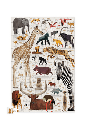 Tin Puzzle  African Animals  150 pc