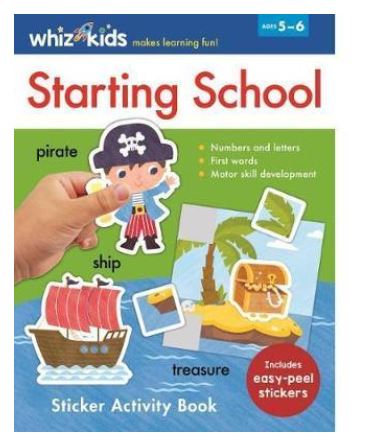 Whizz Kids Starting School Sticker Activity Book 5-6 Years
