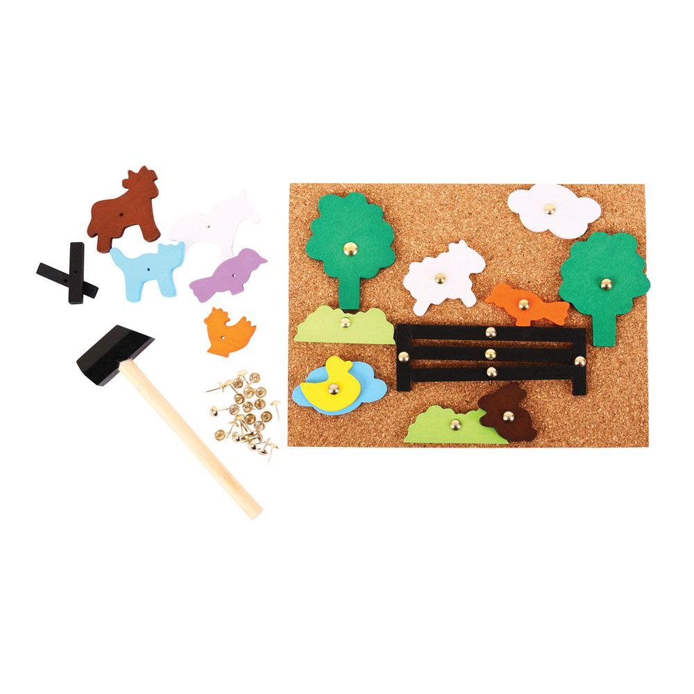Bigjigs Farm Pin-A-Shape