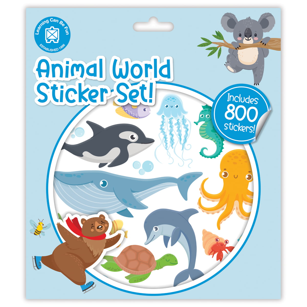 Animal World Sticker Set 800 stickers