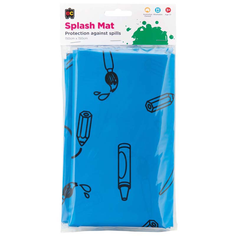 Splash Mat Blue 150cm x 150cm
