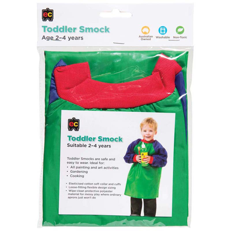 Toddler Smock Green 2-4 Years