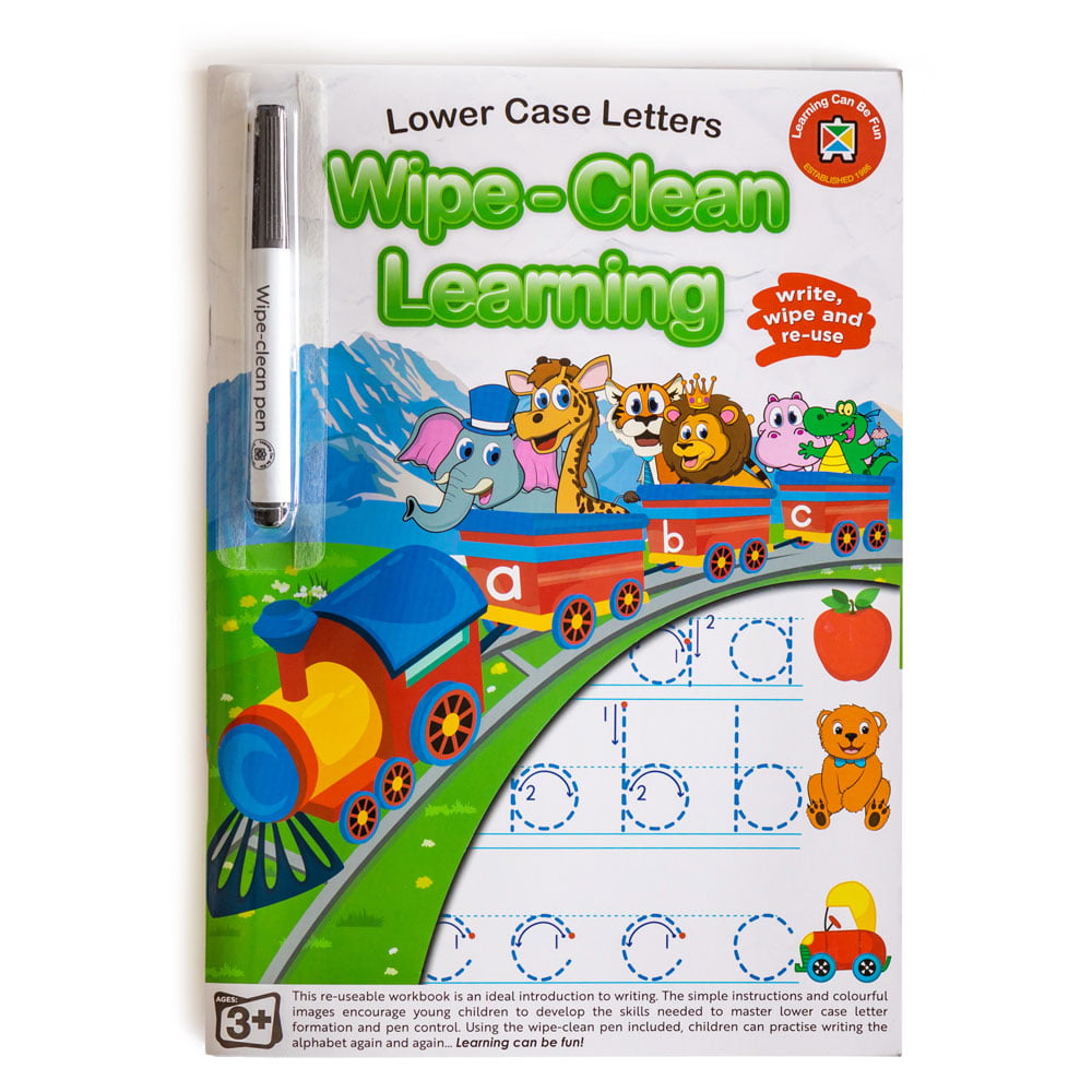 LCBF Wipe Clean Learning Book Lower Case Letters with Markers