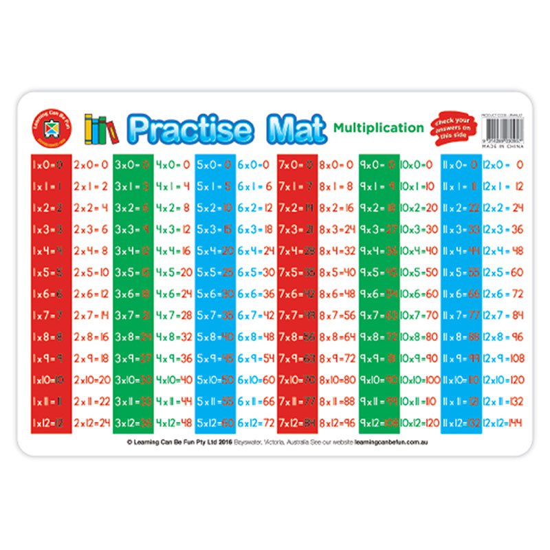 LCBF Multiplication Practice Mat
