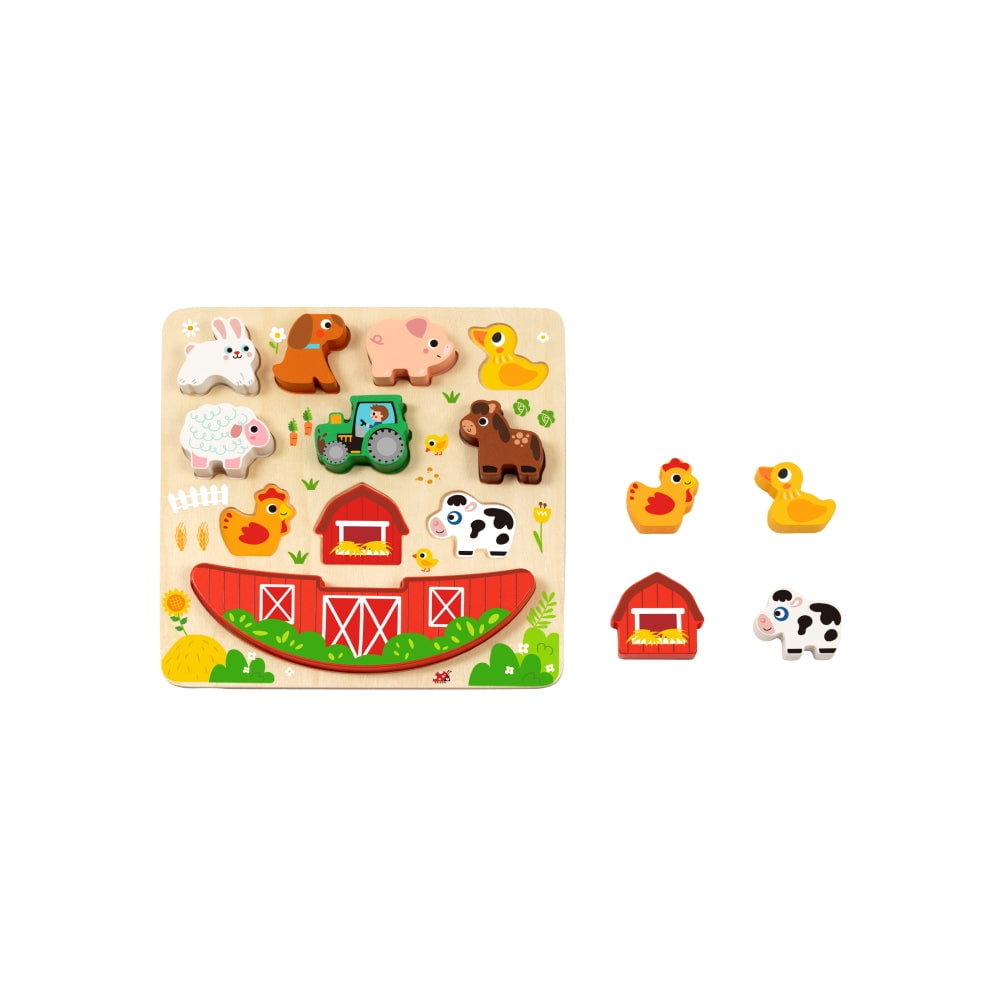2 in 1 Balance Puzzle Farm Wooden  hi Pando