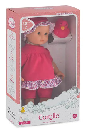 Corolle Doll Bath - Pink/Duck