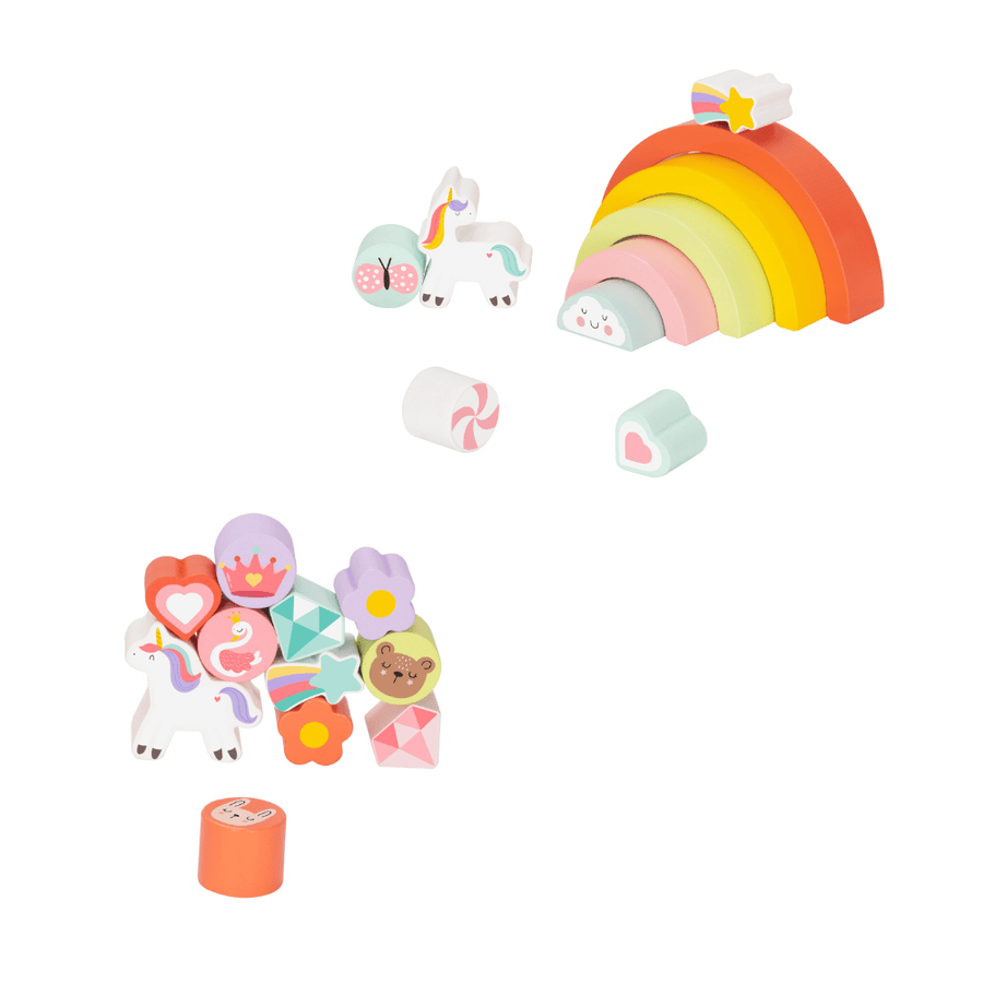 2 in 1 Balance Puzzle Unicorn Wooden  hi Pando
