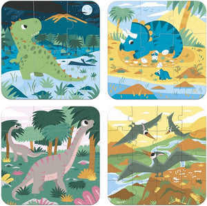 Dinosaurs 4 Puzzles Janod