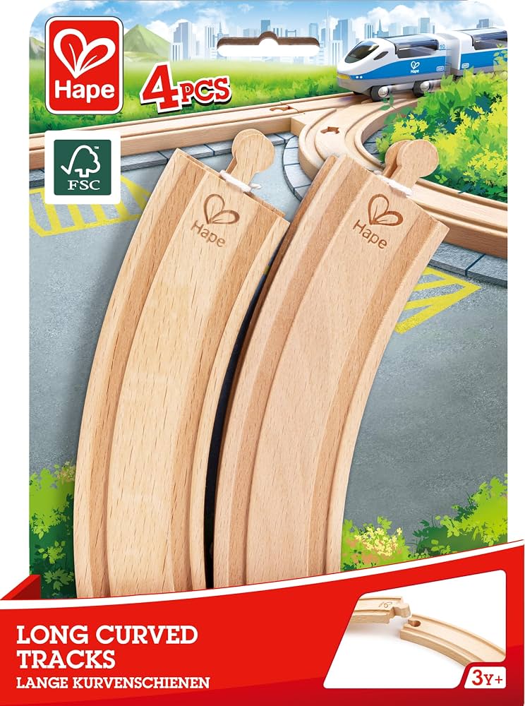 Hape Track 4ps Long Curved