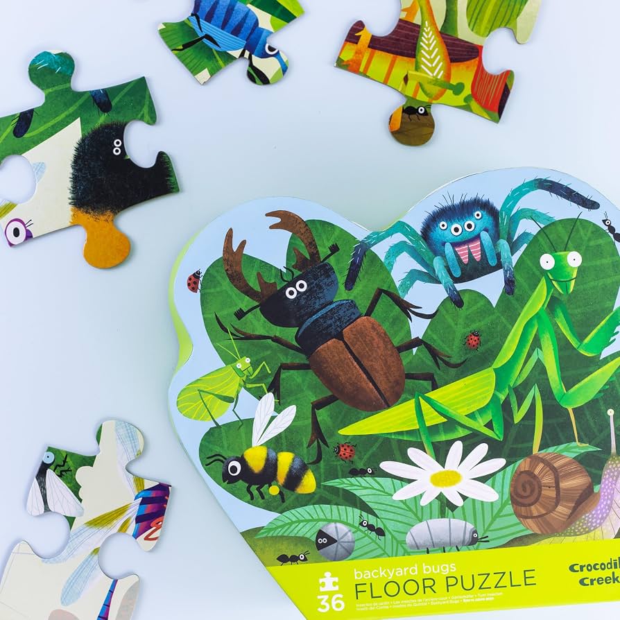 Croc Creek Backyard Bugs 36 piece Floor Puzzle
