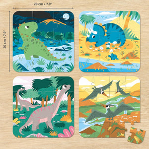 Dinosaurs 4 Puzzles Janod