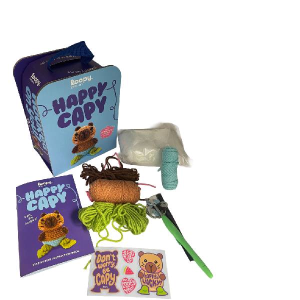 Happy Capy Crochet Kit + Book