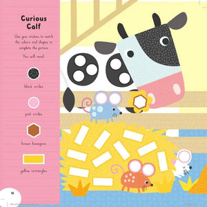 Match and Stick On the Farm Book - Blue Duck Books