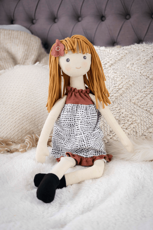 Bonikka Doll Amber in Black and White Dress