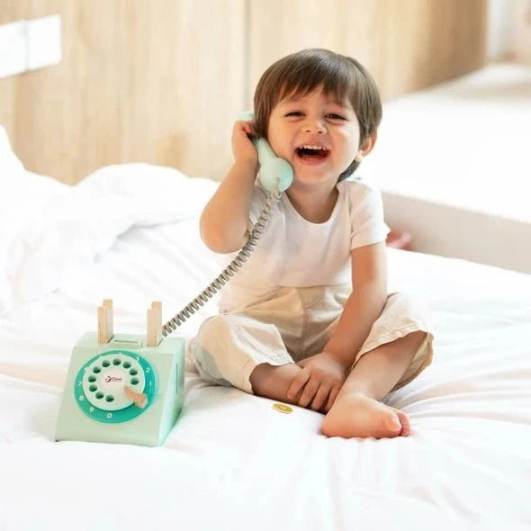 Wooden Play Telephone Classic World