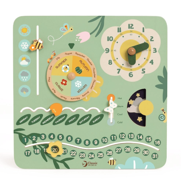 Vintage Calendar- Wooden  Classic World