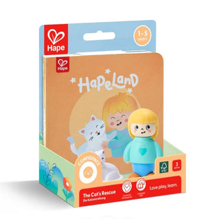 HapeLand The Cat's Rescue Storybook Playset
