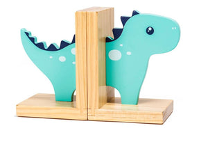 Bookends Wooden Dinosaur Non Slip