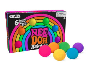 Nee Doh Rainbow 6 pack squishy Colours