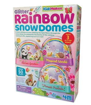 Glitter Rainbow Snow Domes