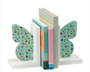 Bookends Butterfly Wooden  Non Slip