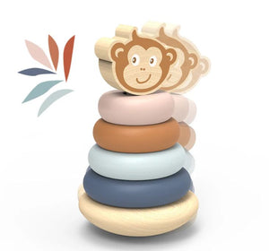 Speedy Monkey Wooden Roly-Poly Stacker