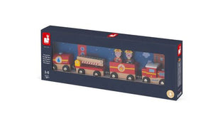 Story Firefighter Train Wooden Janod