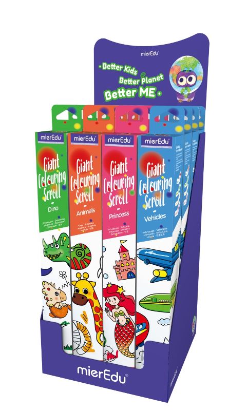 Giant Colouring Scroll Animals