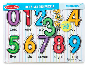 SEE INSIDE NUMBERS PEG PUZZLE