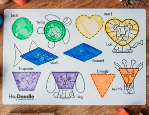 Hey Doodle Silicone Colouring Mat Shapeshifter