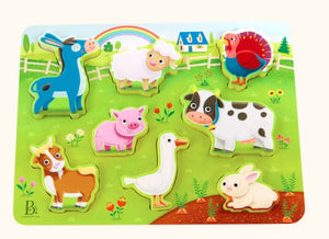 Farm Animals Chunky Puzzle - Battat