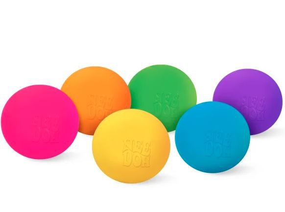 Nee Doh Rainbow 6 pack squishy Colours
