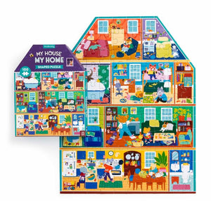 My House My Home Puzzle 100 Piece House shaped
