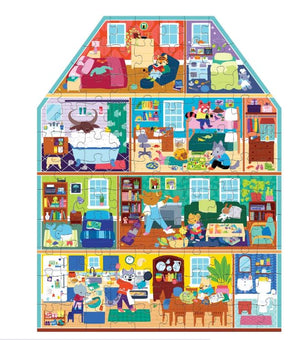 My House My Home Puzzle 100 Piece House shaped