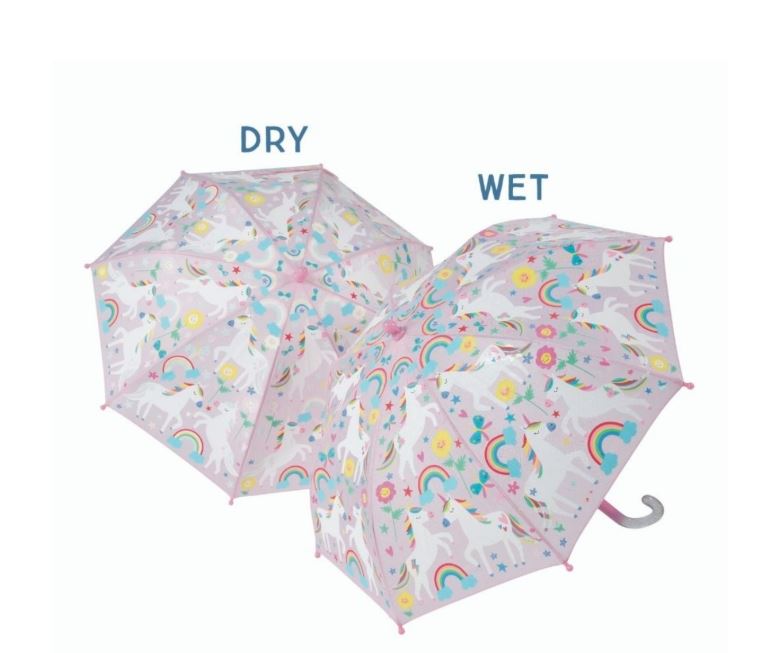 Umbrella Colour Change Rainbow Unicorn