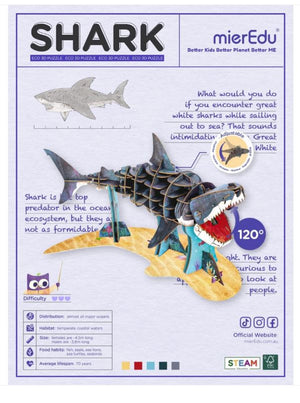 Eco 3D Puzzle  Great White Shark