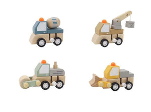 Wooden Wind Up Trucks Astd