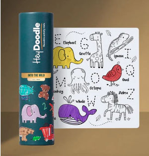 Hey Doodle Silicone Colouring Mat Into the Wild