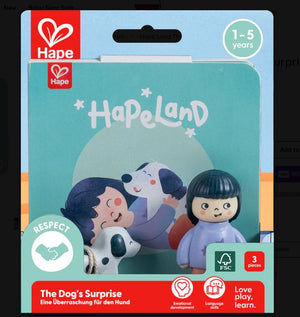 HapeLand The Dog's Surprise Storybook Playset