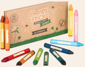 HoneySticks Jumbo Crayons 16 colours