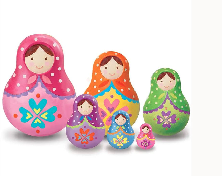 Paint Your Own Trinket Box - Russian Dolls