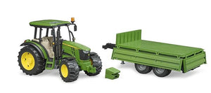 John Deere Tractor and Tipping Trailer