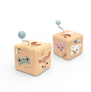 Music Box Wooden Cube Speedy Monkey