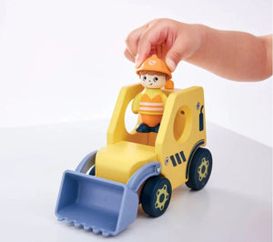 HapeLand Buzzing Bulldozer with Storybook